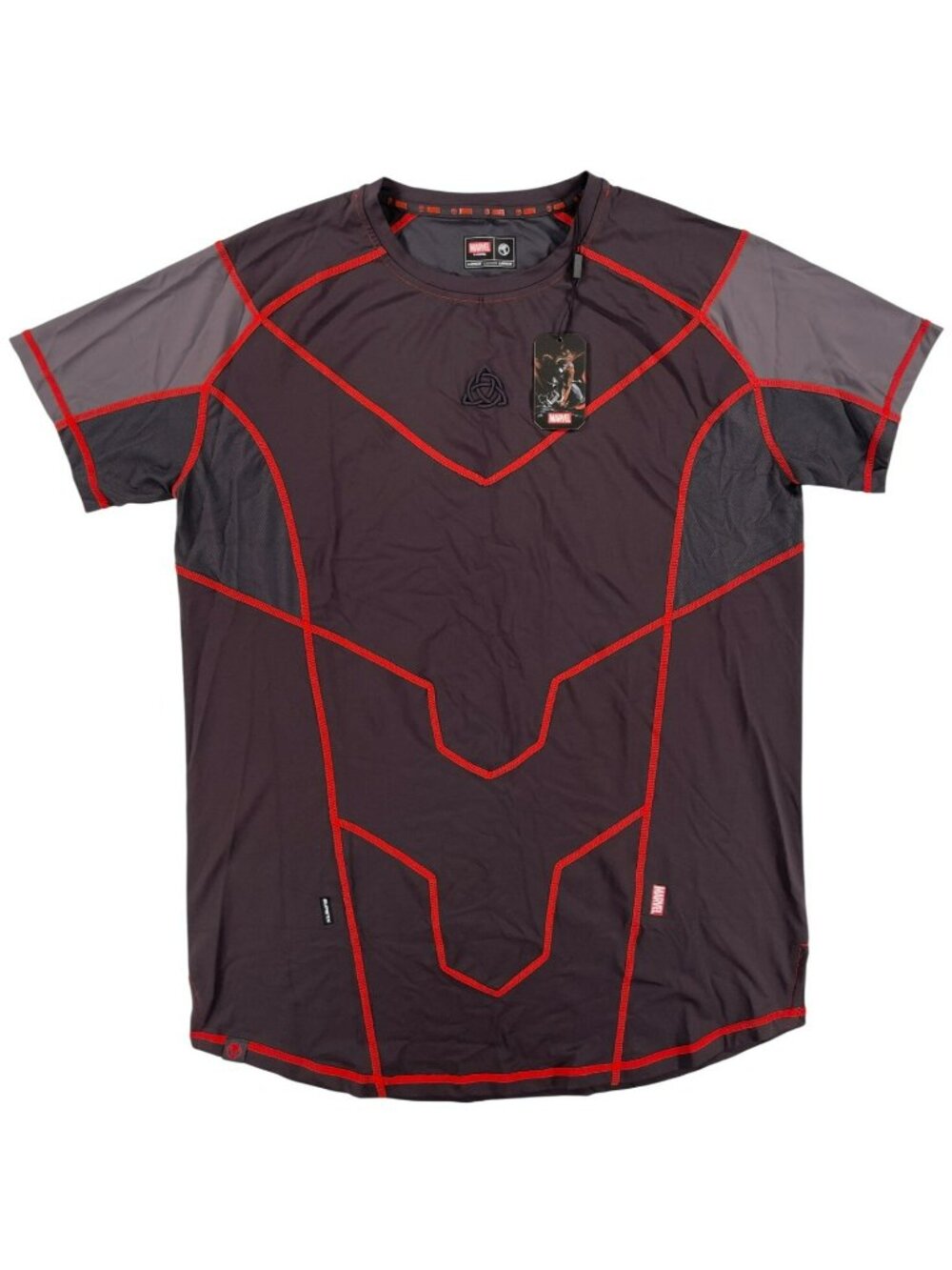 Super X Thor Asgardian Shirt Marvel Performance Short Sleeve Men's Size L NEW